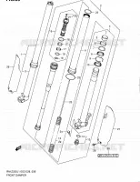 FRONT SHOCK ABSORBER for Suzuki RM-Z 250 2011