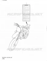 LABEL (RM Z250L1 E03) for Suzuki RM-Z 250 2011