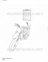 LABEL (RM Z250L1 E28) for Suzuki RM-Z 250 2011