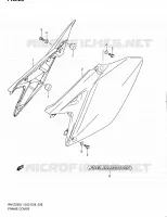 REAR FAIRING for Suzuki RM-Z 250 2011