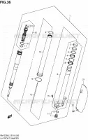 FRONT LEFT FORK LEG for Suzuki RM-Z 250 2012