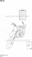 LABEL for Suzuki RM-Z 250 2012