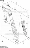 REAR SHOCK ABSORBER for Suzuki RM-Z 250 2012