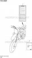 LABEL (RM Z250L7 E03) for Suzuki RM-Z 250 2017