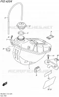 FUEL TANK for Suzuki RM-Z 250 2017