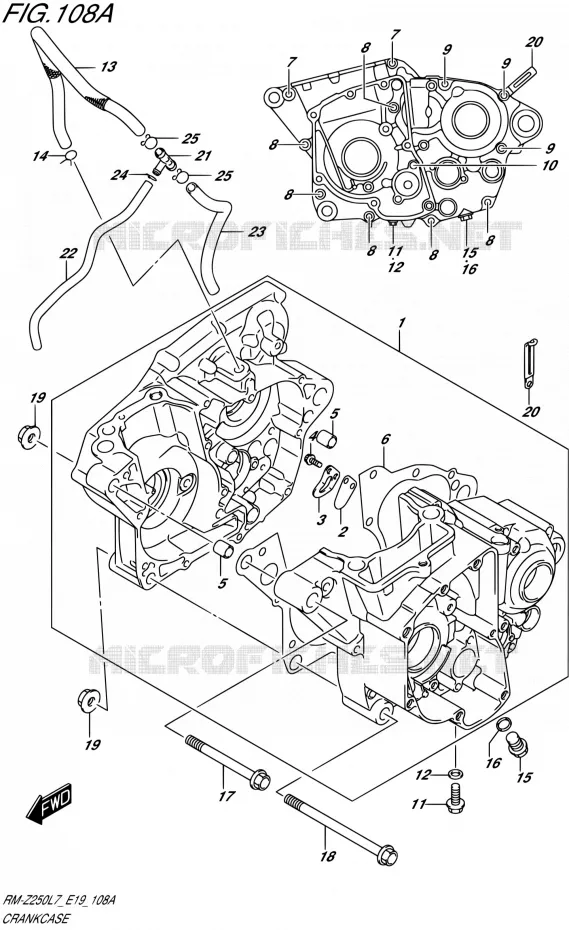 CASING Suzuki MOTO 250 RM-Z 2017  RM-Z250 L7 (E19)