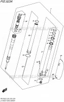 FRONT LEFT FORK LEG for Suzuki RM-Z 450 1992