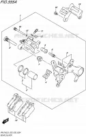 REAR CALIPER for Suzuki RM-Z 450 1992