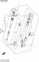 RIGHT FRONT FORK LEG (RM Z450L5 E03) for Suzuki RM-Z 450 1992