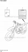 LABEL (RM Z450L7 E03) for Suzuki RM-Z 450 2017
