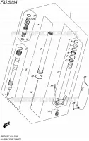 FRONT LEFT FORK LEG for Suzuki RM-Z 450 2017