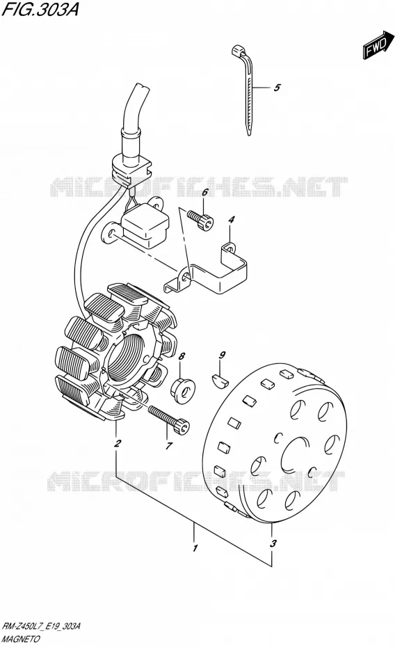 IGNITION Suzuki MOTO 450 RM-Z 2017  RM-Z450 L7 (E19)
