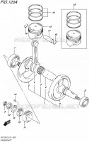 CRANKSHAFT for Suzuki VAN-VAN 125 2015