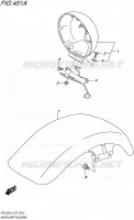 HEADLIGHT BOWL for Suzuki VAN-VAN 125 2015