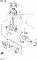 CRANKSHAFT for Suzuki VAN-VAN 200 2016