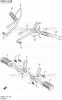 FOOTREST for Suzuki VAN-VAN 200 2016