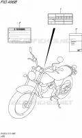 LABEL (RV200L6 E19) for Suzuki VAN-VAN 200 2016