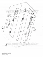 FRONT SHOCK ABSORBER (SFV650AL0) for Suzuki GLADIUS 650 2010
