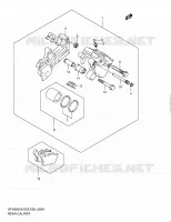 REAR CALIPER (SFV650AL0) for Suzuki GLADIUS 650 2010