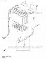 BATTERY (SFV650L1 E03) for Suzuki GLADIUS 650 2011