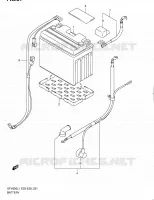 BATTERY (SFV650L1 E33) for Suzuki GLADIUS 650 2011