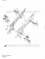 FOOTREST for Suzuki GLADIUS 650 2011