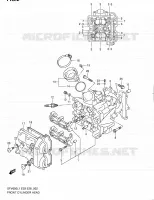 FRONT CYLINDER HEAD for Suzuki GLADIUS 650 2011