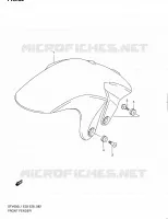 FRONT FENDER (SFV650L1 E03) for Suzuki GLADIUS 650 2011