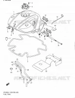 FUEL TANK (SFV650AL1 E28) for Suzuki GLADIUS 650 2011
