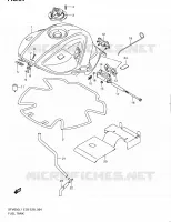 FUEL TANK (SFV650AL1 E33) for Suzuki GLADIUS 650 2011