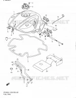 FUEL TANK (SFV650L1 E03) for Suzuki GLADIUS 650 2011
