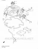 FUEL TANK (SFV650L1 E33) for Suzuki GLADIUS 650 2011