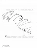 FUEL TANK SIDE COVER for Suzuki GLADIUS 650 2011