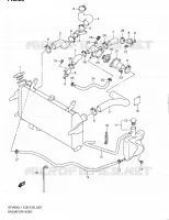RADIATOR HOSE for Suzuki GLADIUS 650 2011