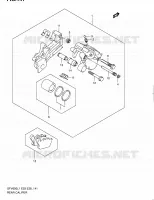 REAR CALIPER (SFV650AL1 E28) for Suzuki GLADIUS 650 2011