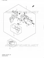 REAR CALIPER (SFV650L1 E28) for Suzuki GLADIUS 650 2011