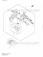 REAR CALIPER (SFV650L1 E33) for Suzuki GLADIUS 650 2011