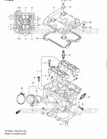 REAR CYLINDER HEAD for Suzuki GLADIUS 650 2011