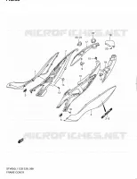 REAR FAIRING (SFV650L1 E28) for Suzuki GLADIUS 650 2011