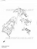 REAR FENDER for Suzuki GLADIUS 650 2011