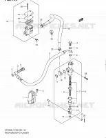 REAR MASTER CYLINDER (SFV650L1 E03) for Suzuki GLADIUS 650 2011