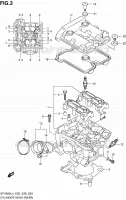 CYLINDER HEAD (REAR) for Suzuki GLADIUS 650 2014