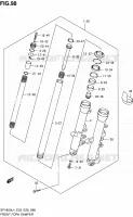 FRONT FORK (SFV650AL4 E28) for Suzuki GLADIUS 650 2014