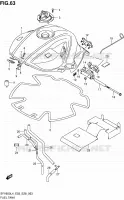 FUEL TANK (SFV650AL4 E28) for Suzuki GLADIUS 650 2014