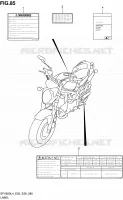 LABEL (SFV650L4 E03) for Suzuki GLADIUS 650 2014