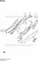 REAR FAIRING (SFV650L4 E03) for Suzuki GLADIUS 650 2014