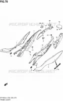 REAR FAIRING (SFV650L4 E33) for Suzuki GLADIUS 650 2014