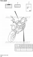 LABEL (SFV650L5 E03) for Suzuki GLADIUS 650 2015