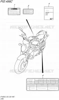 LABEL (SFV650L5 E33) for Suzuki GLADIUS 650 2015