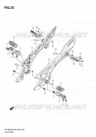 FOOTREST for Suzuki GLADIUS 650 2010